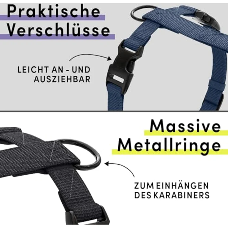 STUCH Hunde-Geschirr Vegan PureControl - verstellbar, tragbarer Komfort in Veganqualität – Bild 5