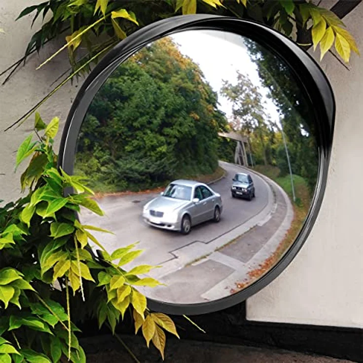 ONVAYA Verkehrsspiegel Konvexspiegel zur Einsicht von toten Winkeln Sicherheitsspiegel überwachungsspiegel Panoramaspiegel - Preisvergleich – Bild 6