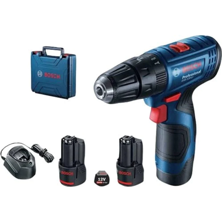 Bosch Professional Akku-Bohrschrauber GSR 120-LI 2 x 2,0 Ah Akkus 06019G8000 – Bild 2