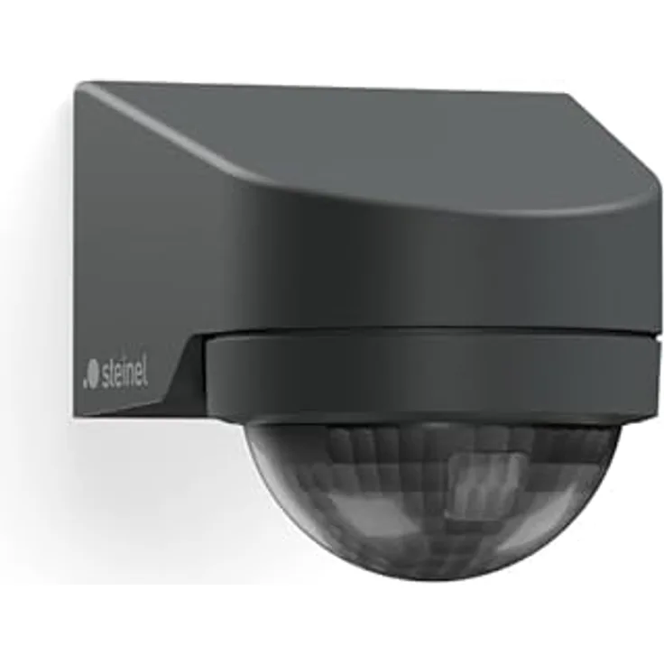 Steinel MD IR N270, Smarter 270° Bewegungsmelder für Wandmontage mit erweiterter Reichweite, App-Steuerung via Bluetooth Mesh, wetterfest in Anthrazit