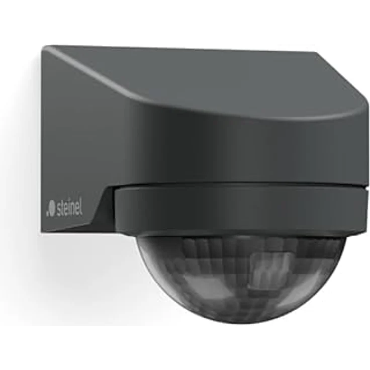 Steinel MD IR N270, Smarter 270° Bewegungsmelder für Wandmontage mit erweiterter Reichweite, App-Steuerung via Bluetooth Mesh, wetterfest in Anthrazit