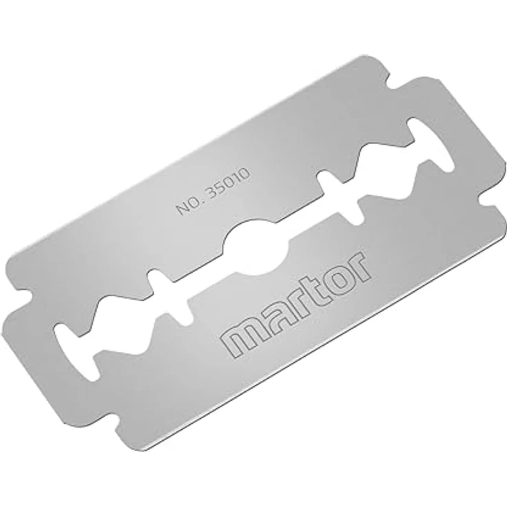 MARTOR 10 x Industrieklinge Nr. 35010, Sicherheitsmesser Ersatzklingen, 22 mm, 2-fach nutzbar, scharf, im Sicherheitsspender – Bild 2