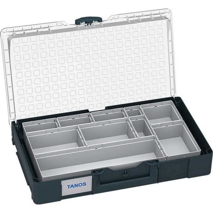 Tanos Werkzeugbox TANOS Systainer³ Organizer L mit 20 ESB anthrazit(RAL 7016), vielfältiges Aufbewahrungssystem