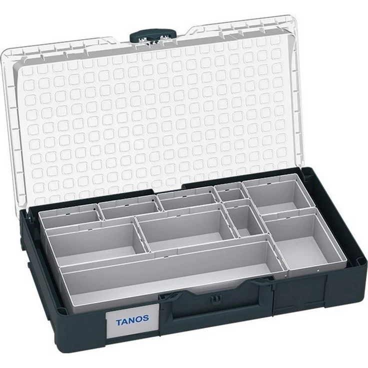 Tanos Werkzeugbox TANOS Systainer³ Organizer L mit 20 ESB anthrazit(RAL 7016), vielfältiges Aufbewahrungssystem