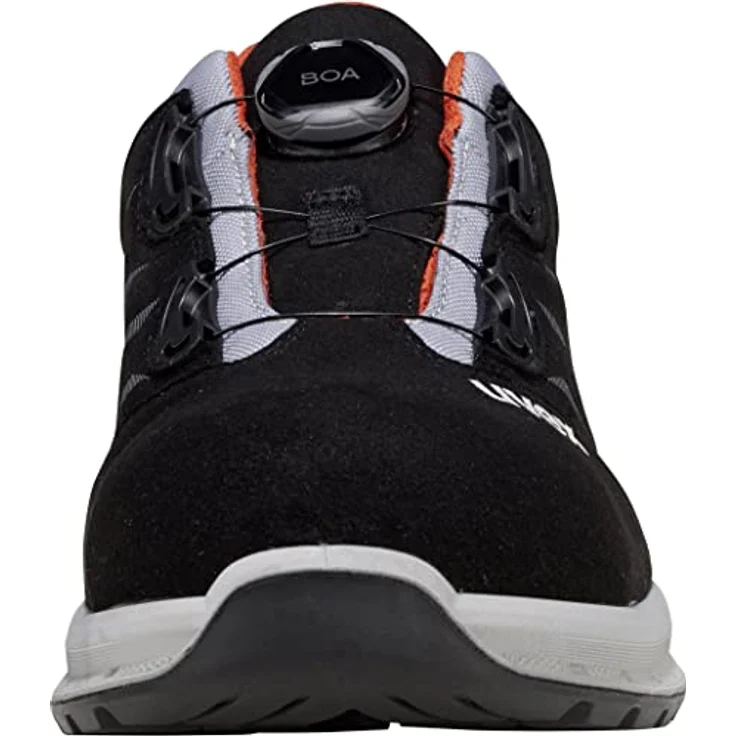 Uvex 2 Trend Boa Halbschuh S1P, Sportlicher Sicherheitsschuh in Schwarz-Grau-Orange mit BOA® Fit System und S1P SRC Schutzklasse – Bild 3