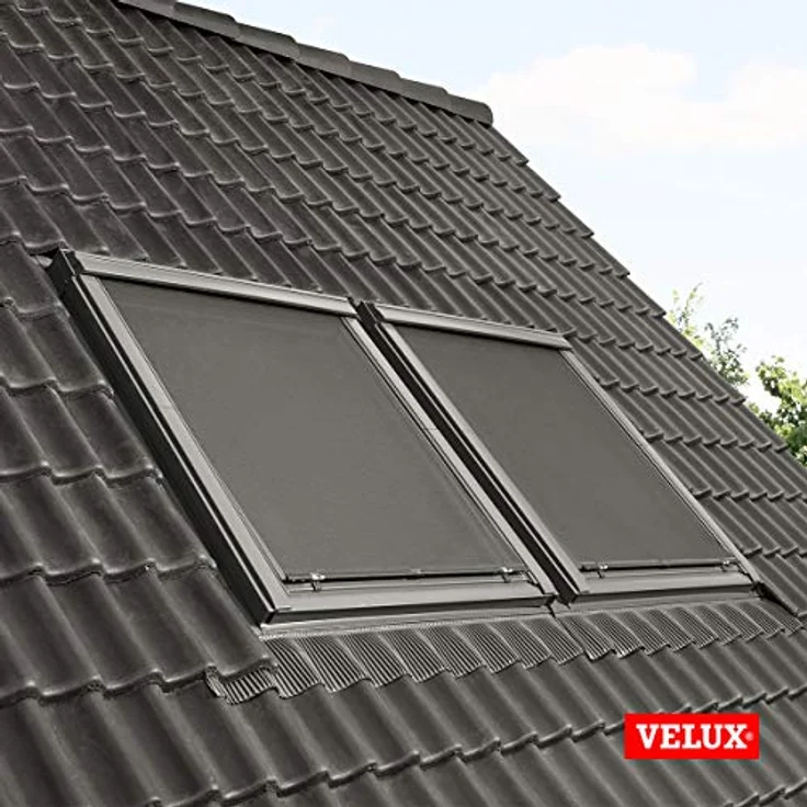 VELUX MHL PK00 5060, Manuelle Hitzeschutz-Markise für Dachfenster, Lichtfilterung, Schwarz – Bild 4