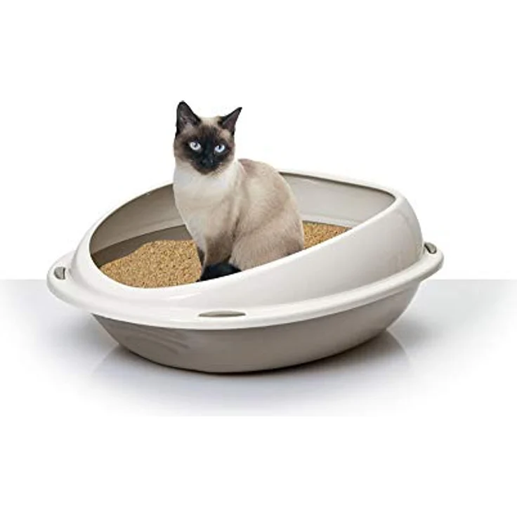 Agrobiothers Shuttle Katzentoilette, oval, mit Rand, 45 x 36 x 15,5 cm – Bild 2