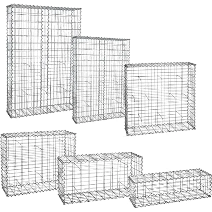 Gabione Steingabione Steinkorb 100x50x30 cm Wand Drahtkorb Metallkorb Mauer – Bild 2