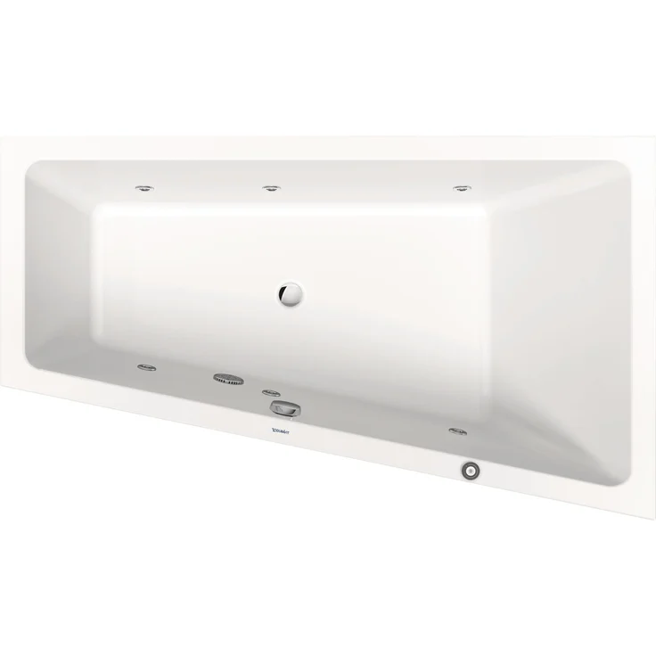 Duravit Trapez-Whirlwanne No 1, integrierte Badewanne mit 6 Wanddüsen, weiss, 1700x1000mm