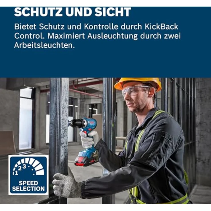 Bosch Akku-Bohrschrauber GSR 18V-65, L-BOXX-Koffer, 63 Nm Drehmoment, blau – Bild 4