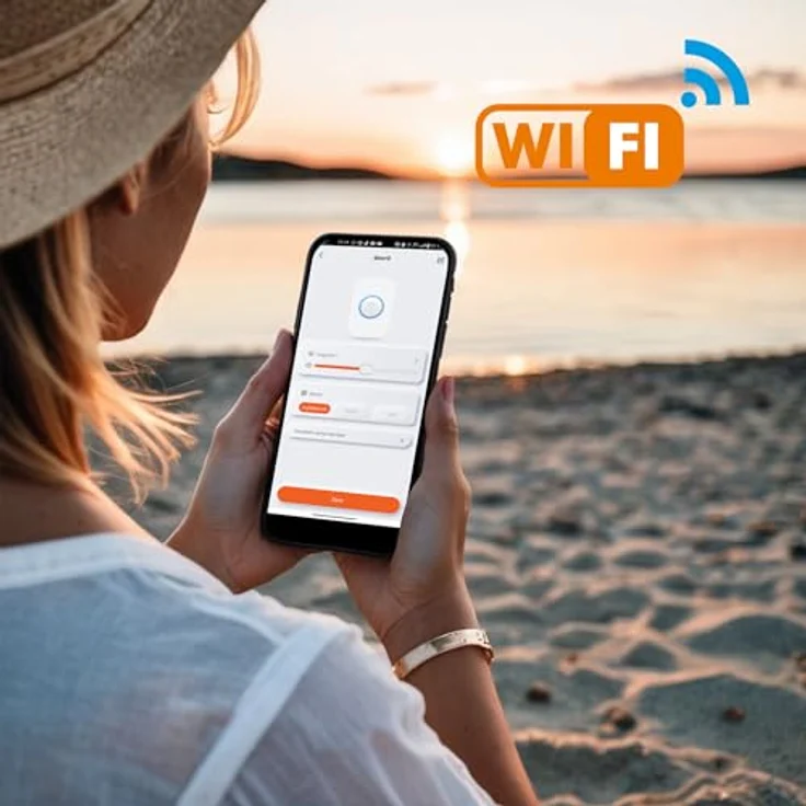 m-e Funk-Empfänger WIFI für die Steckdose, Türklingel mit 8 Klingeltönen und LED-Anzeige, modular erweiterbar – Bild 4