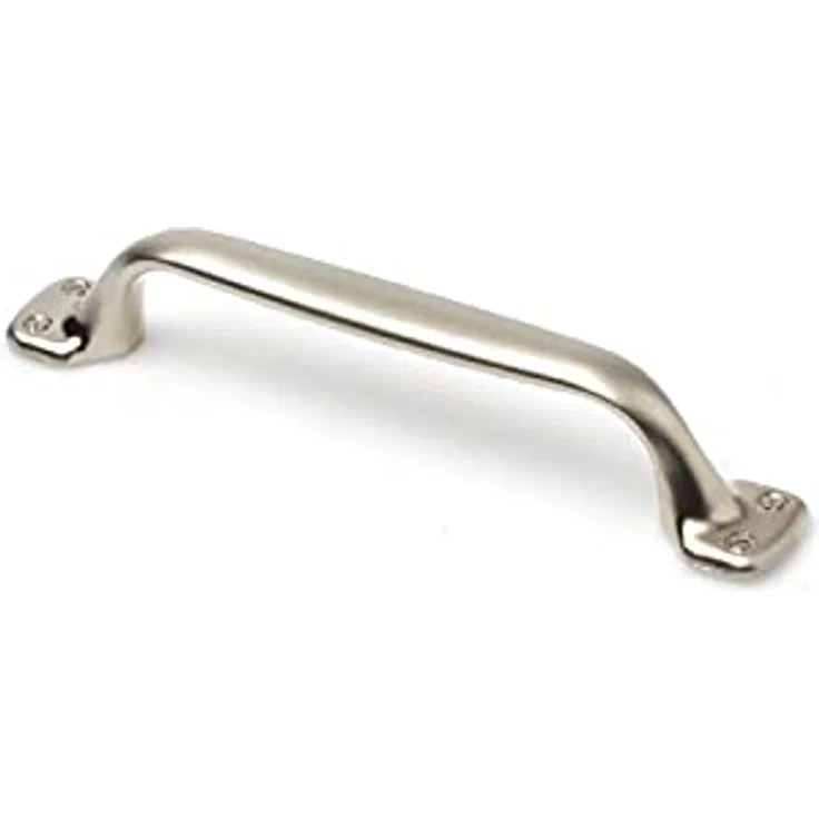 REI Mod. 580 Möbelgriffe, Blisterpackung mit 4 Stück, Zamak Nickel Finish, Abstand 96 mm, silber – Bild 2