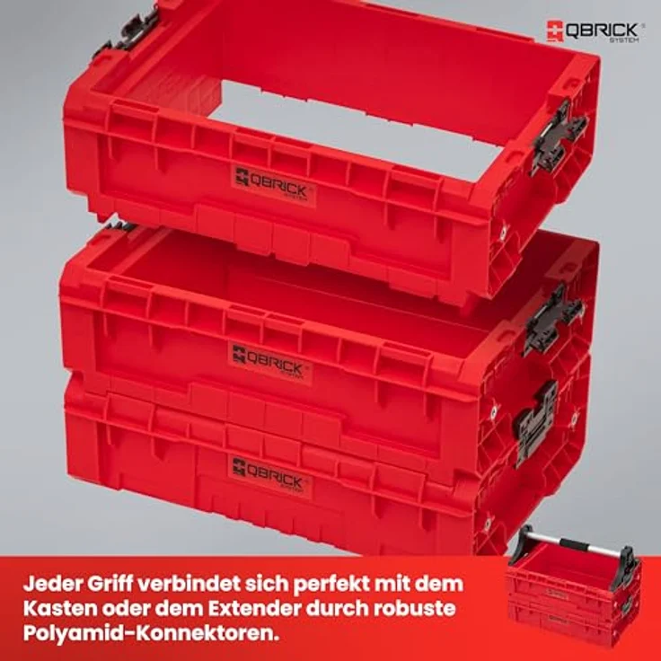 Qbrick PRO Modular Tray RED Ultra HD, modularer Werkzeugkorb mit ergonomischem Design und hoher Kapazität – Bild 4