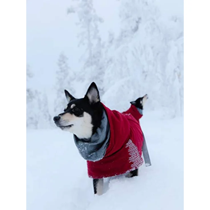 Hurtta Extreme Hundemantel, Winter, warm, 35 cm, Burgunderrot – Bild 2