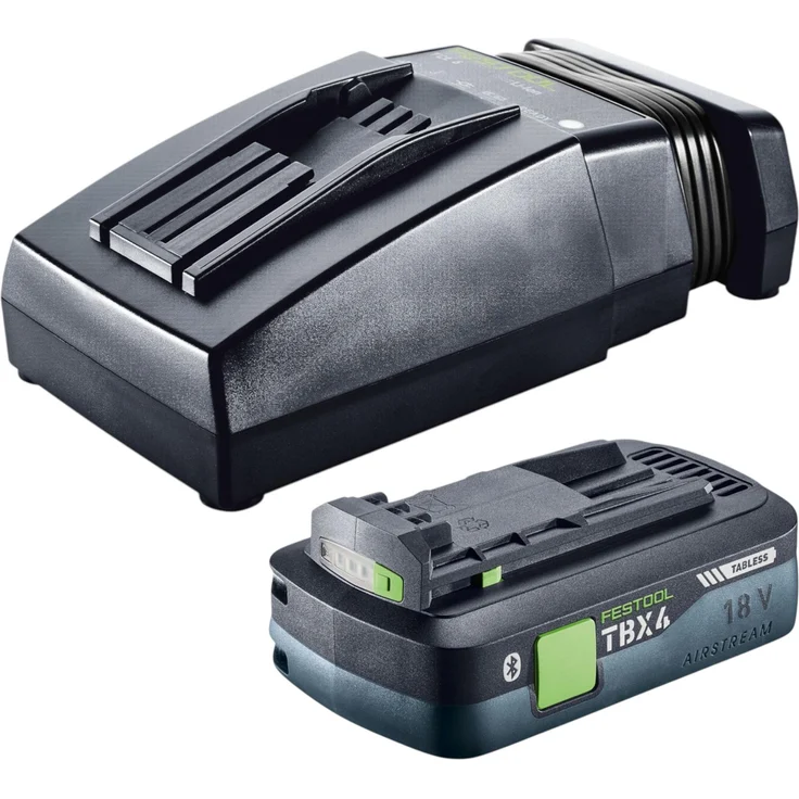 Festool Energie Set 18V, 1x Tabless Akku BP 18 TBX 4 C-ASI 4,0 Ah und TCL 6 Ladegerät, Bluetooth-Funktion, AIRSTREAM-Technologie