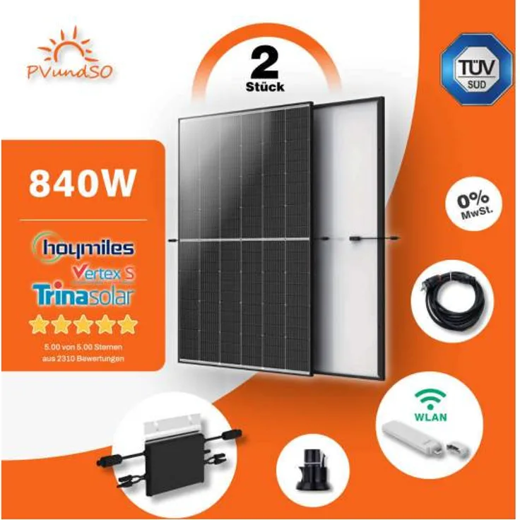 PVundSO 840W Balkonkraftwerk (HM-800)