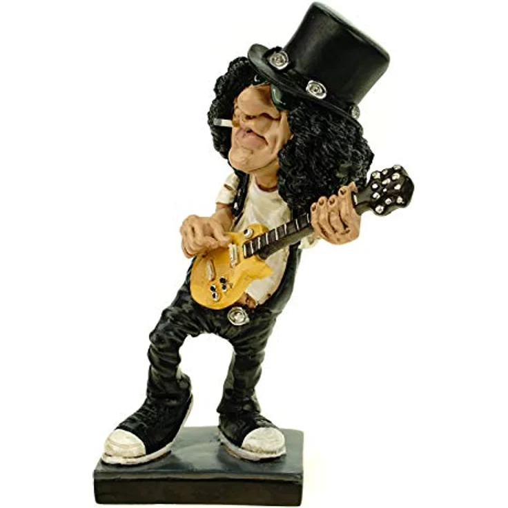 Funny Live Rockstar Gunner Slash by Warren Stratford lustige Figur Skulptur Karikatur – Bild 2