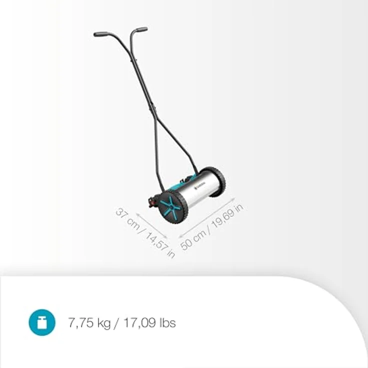 Gardena Spindelmäher Comfort 330, Manuell, für Rasenflächen bis 150 m², präziser Schnitt mit 5 Messern, einstellbare Schnitthöhe – Bild 4