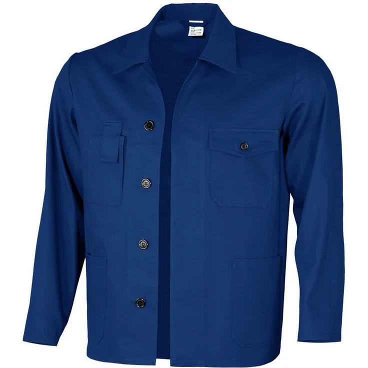 QUALITEX HIGH QUALITY WORKWEAR Arbeitsjacke lange basic Werkstattjacke -BW 240 g - reine Baumwolle 1-St Langjacke mit 5 Taschen - Strapazierfähig - Pflegeleicht - Blickdicht - Schwarz