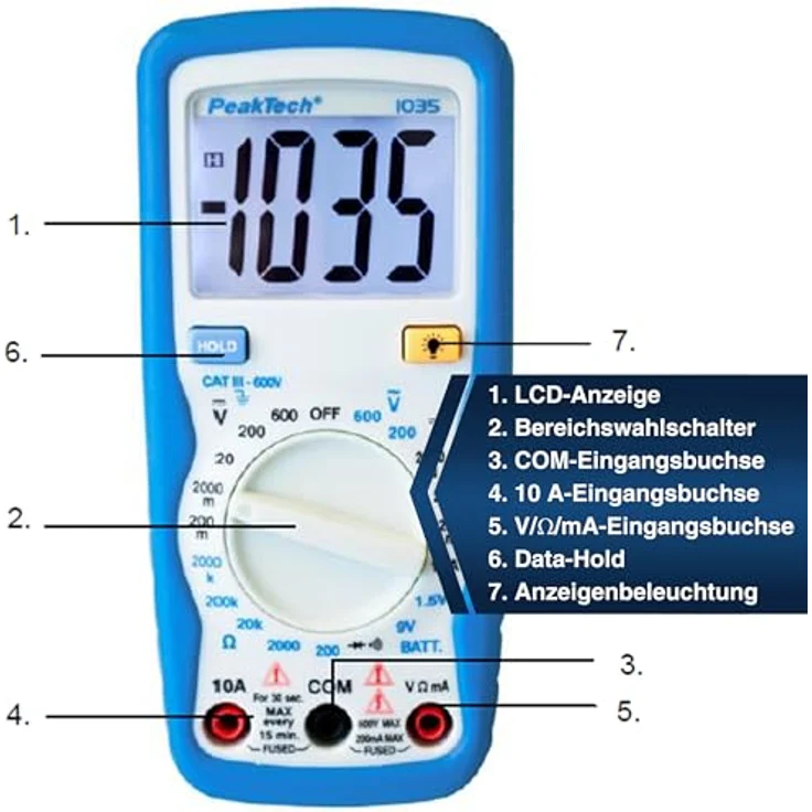 Digital-Multimeter PeakTech 1035 – Bild 6