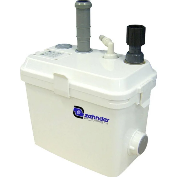 Zehnder Pumpen Schmutzwasser-Hebeanlage S-SWH 190, Edelstahl Wasserpumpe für Brennwertkondensat mit Gleitringdichtung und integriertem Rückschlagventil