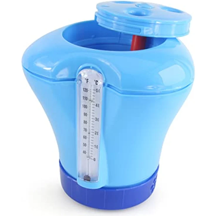 Höfer Chemie GmbH blau Pool Dosierschwimmer inkl. Thermometer und Nachfüllanzeige – Bild 3