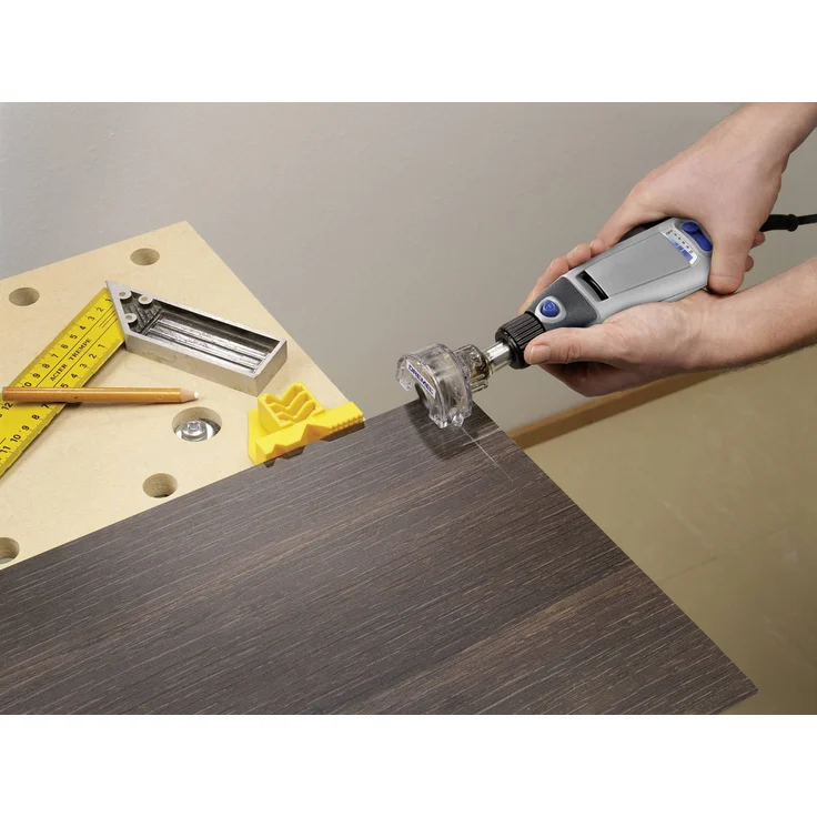 Dremel 670 Kreissägenvorsatzgerät für Multitool, Mini Kreissäge bis 6.35 mm Schnitttiefe – Bild 2