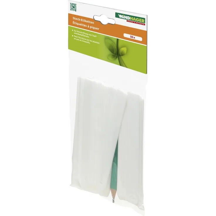 Windhager Stecketiketten 50 Stück, inkl. Stift