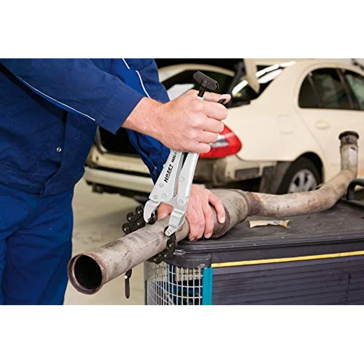 Hazet Ketten-Rohrschneider 20 - 115, für verzinkten Stahl, Kupfer, PVC und Aluminium, vernickelt, 315 mm Länge – Bild 2