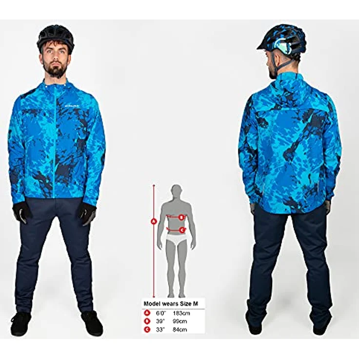 Endura Hummvee WP Shell Jacke schwarz Größe XL, Ultraleichtes winddichtes Ripstop-Gewebe, wasserabweisende Beschichtung – Bild 6