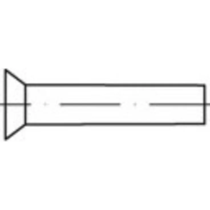 TOOLCRAFT TO-5449167 Senkniete 8 mm, 250 Stück Nieten für zuverlässige Verbindungstechnik