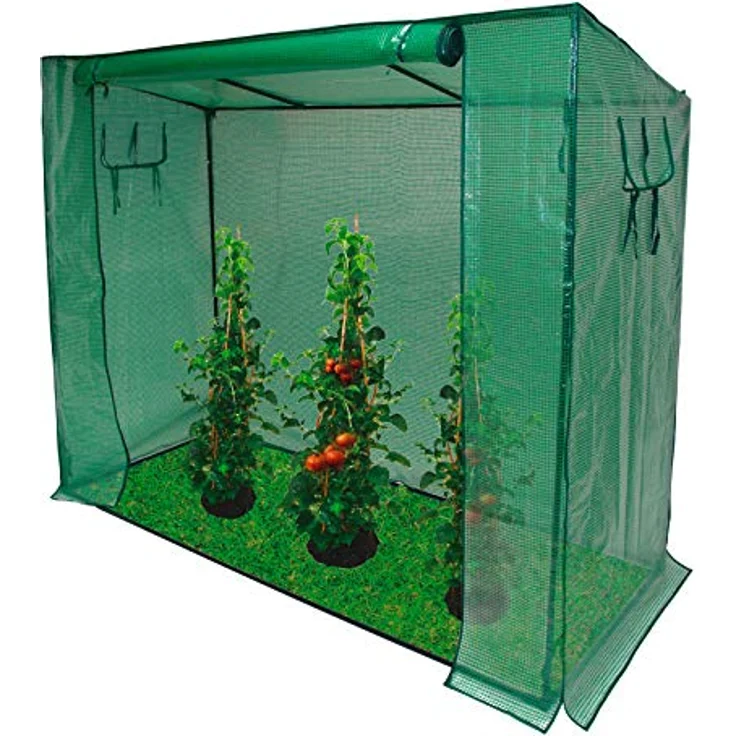 Tomaten Gewächshaus 200-80-170 cm XXL Tomatenhaus Foliengewächshaus Treibhaus – Bild 2
