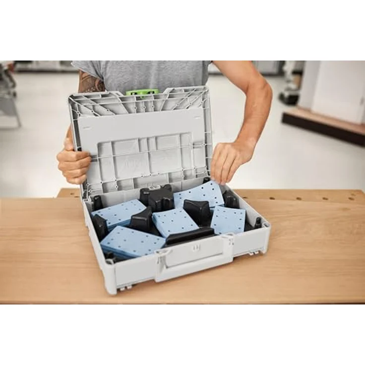 Festool Schleifmittel-Systainer³ SYS-STF 80X133 GR-Set Granat - Speziell für VOC Lacke und harte Untergründe geeignet – Bild 3