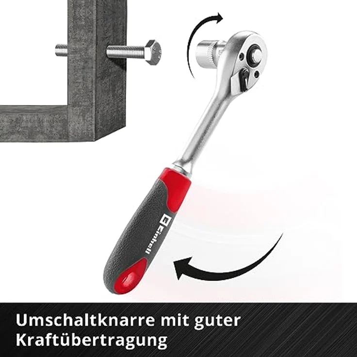 Einhell Bit-Set L-CASE, 37-tlg. Bit- und Ratschen-Set mit 25-mm-Bits, 72-Zahn-Umschaltknarre und praktischer Aufbewahrungsbox – Bild 6