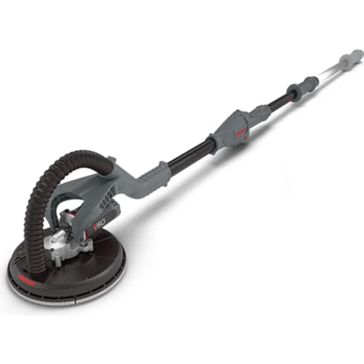 MENZER LHS 225 PRO VARIO, Trockenbauschleifer mit Teleskoptechnik, 1.010 W, max. 2.100 U/min, inkl. Schleifscheiben-Set, für staubfreies Schleifen – Bild 2