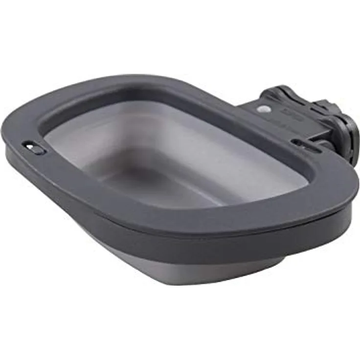 Dexas PW275432429 Collapsible Kennel Bowl, 2,5 Cups, Light Grey, M, 1 stück