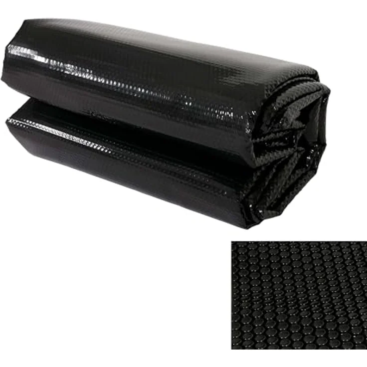 Mendler Pool-Abdeckung Wärmeplane Abdeckplane Solarplane Solarabdeckung, Stärke: 400 µm rechteckig 8x4m schwarz – Bild 2