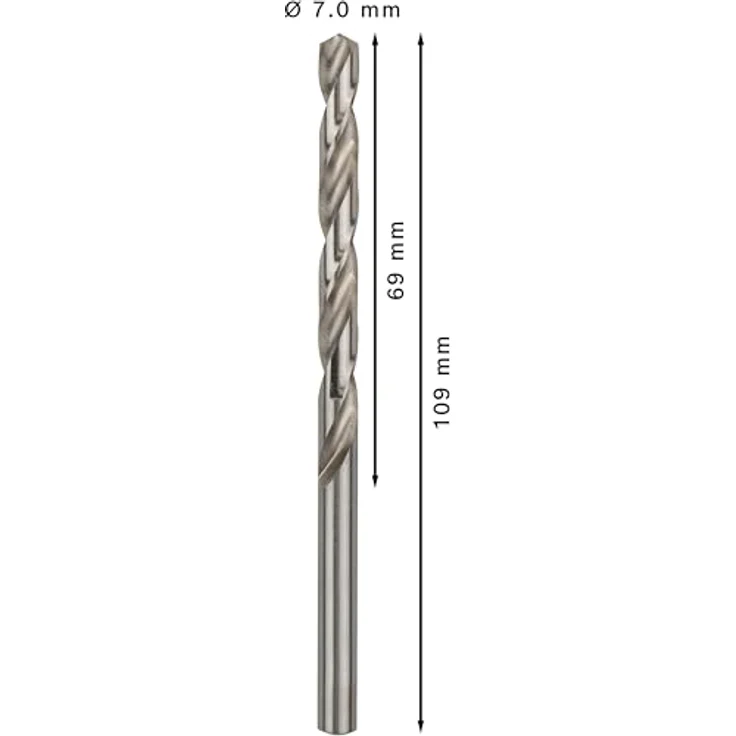 Bosch Professional Metallbohrer HSS-G geschliffen (10 Stück, Ø 7 mm) - Preisvergleich – Bild 3
