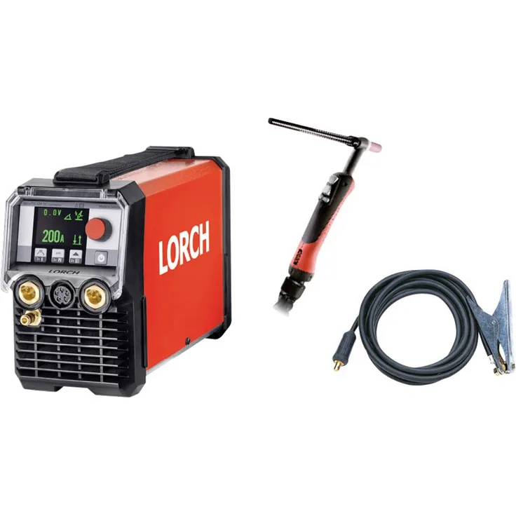 Lorch MicorTIG 200 ControlPro WIG-Schweißgerät 5 - 200A, tragbar mit MicorBoost-Technologie und Montagekoffer
