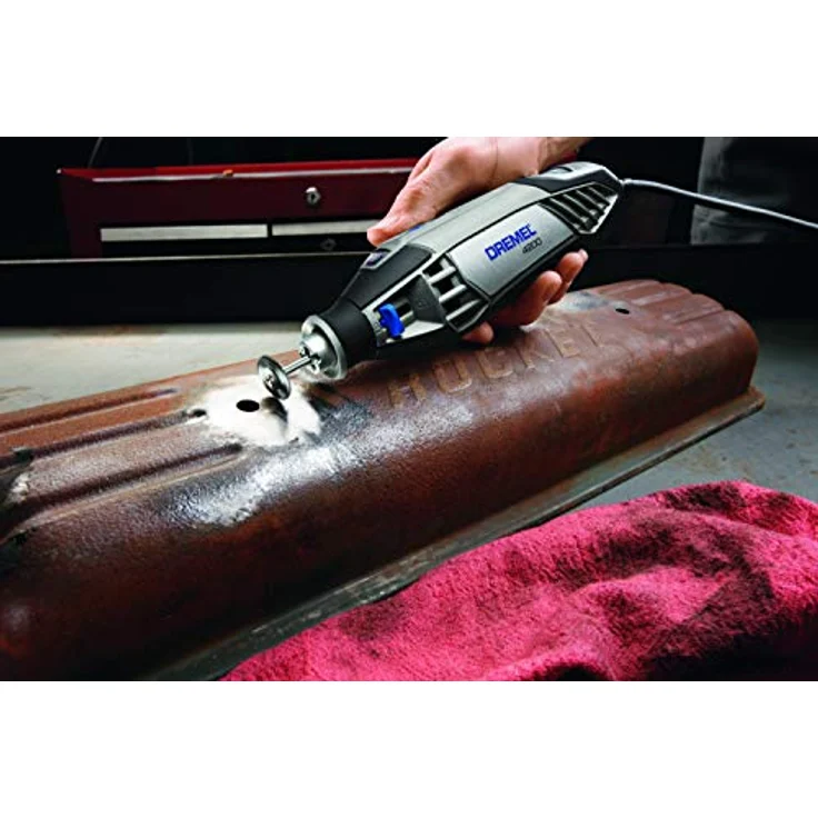 Dremel 428 Stahl-Drahtbürste (Zubehörsatz für Multifunktionswerkzeug mit 2 Stahl-Drahtbürsten 19mm zum Polieren, Glätten, Entfernen von Rost, Metall, Verbindungsstellen und Elektrischen Komponenten) – Bild 4