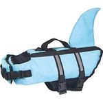 Nobby Sharki, Hundeweste in Blau, mit Haifischflossen und reflektierenden Streifen, für Hunde bis 35 kg, waschbar bis 30 °C