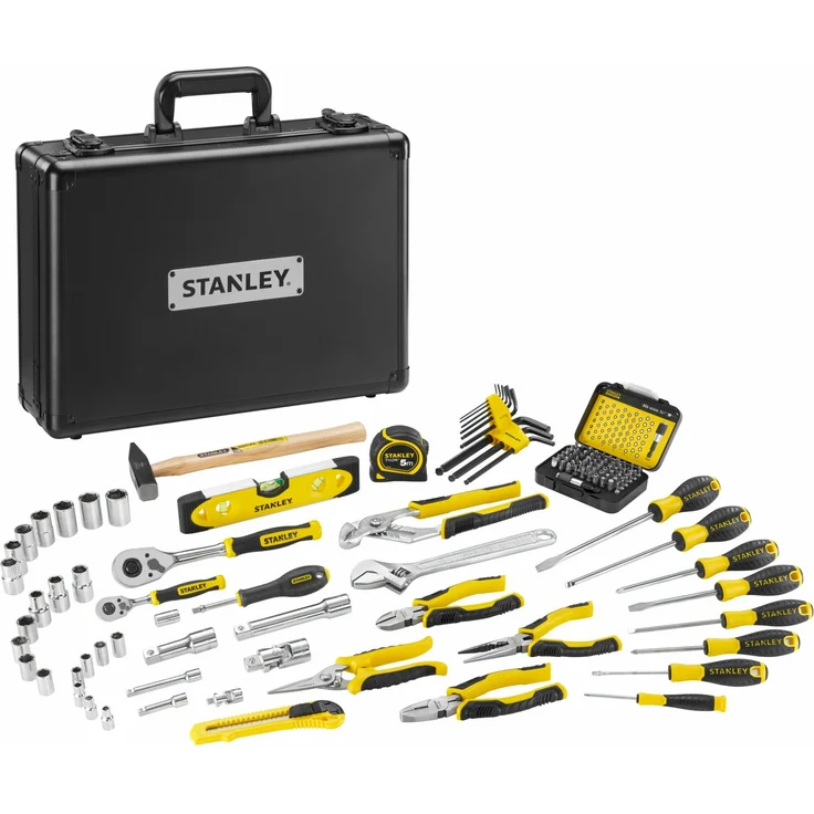 Stanley Werkzeugsortiment Alu-Koffer, 119-tlg. – Bild 1