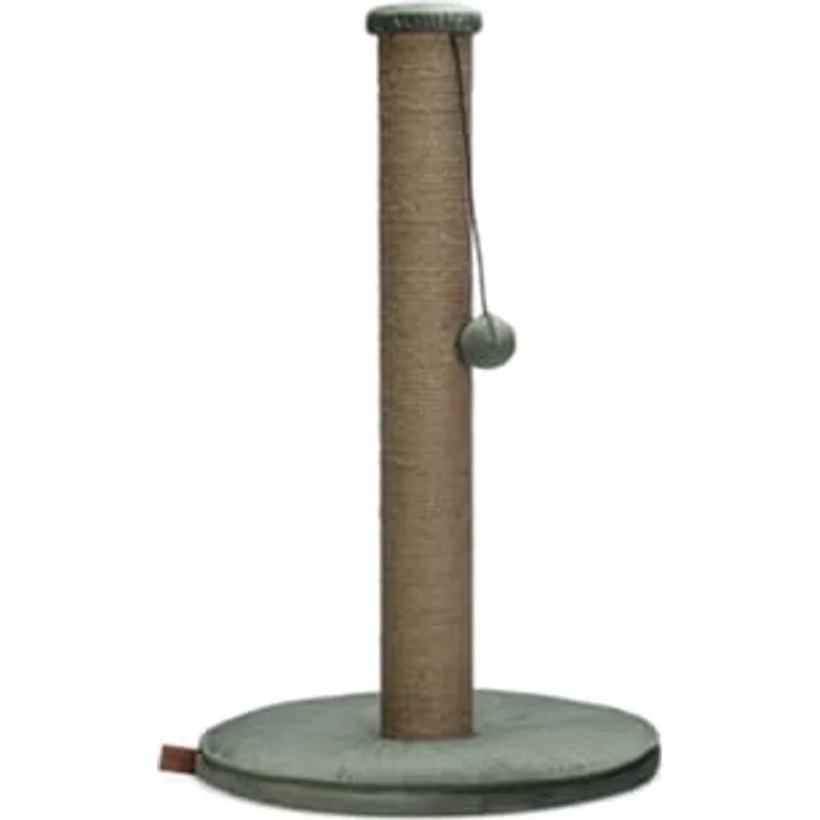 Designed by Lotte Yenna (70 cm, Grün), Katzenbaum mit Samtball-Tasche