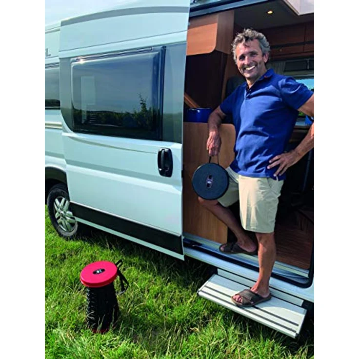 WEDO Teleskop-Hocker SITTOGO, aus Kunststoff, schwarz - Preisvergleich – Bild 2