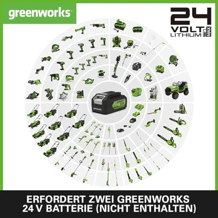 Greenworks Tools 01-000002405307 GD24X2BV Laubbläser Grün Schwarz 48 V – Bild 8