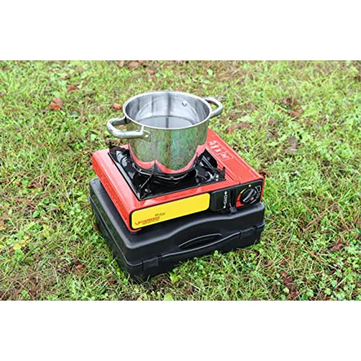 Rothenberger Campingkocher, robuster Gaskocher mit 2.000 Watt und Piezozündung, für Gaskartusche RoButan – Bild 5