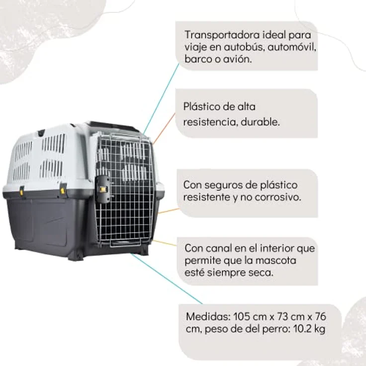 Trixie 39745 Transportbox Skudo 7, L: 73 × 76 × 105 cm – Bild 5