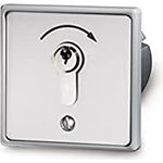 Novoferm Signal 312 Schlüsselschalter Unterputz (1-Kontakt, inkl. 3 Schlüssel., Schwarz / Silber, Schlüsselsteuerschalter) TM02010031332