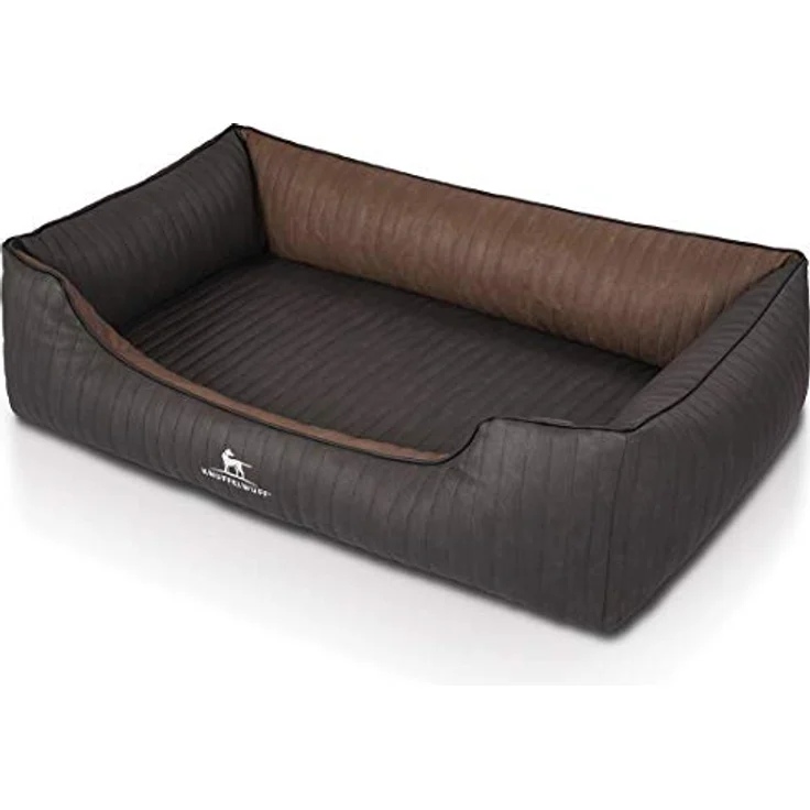 Knuffelwuff Orthopädisches Hundebett Outback XXL 120 x 85cm Schwarz/Braun - Formstabil, Gelenkentlastend, Leicht zu Reinigen - für große, mittelgroße und kleine Hunde – Bild 4