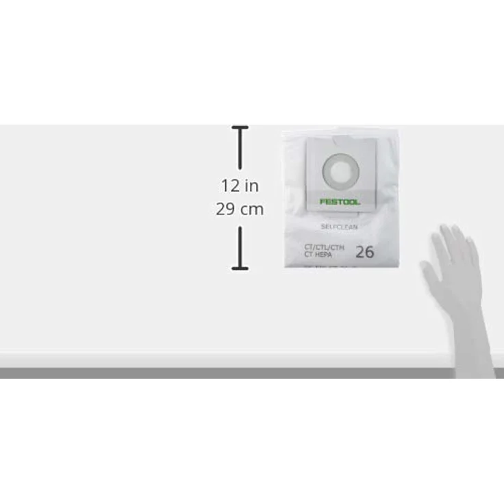FESTOOL Absaugstation CT 26, Selbstreinigender SELFCLEAN Filtersack für optimale Saugleistung – Bild 5